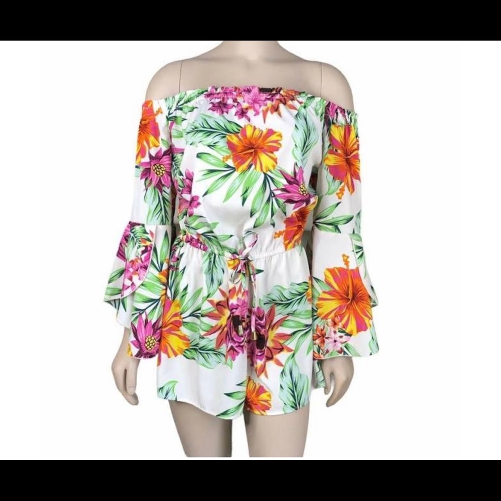 Hint of Blush Floral Romper